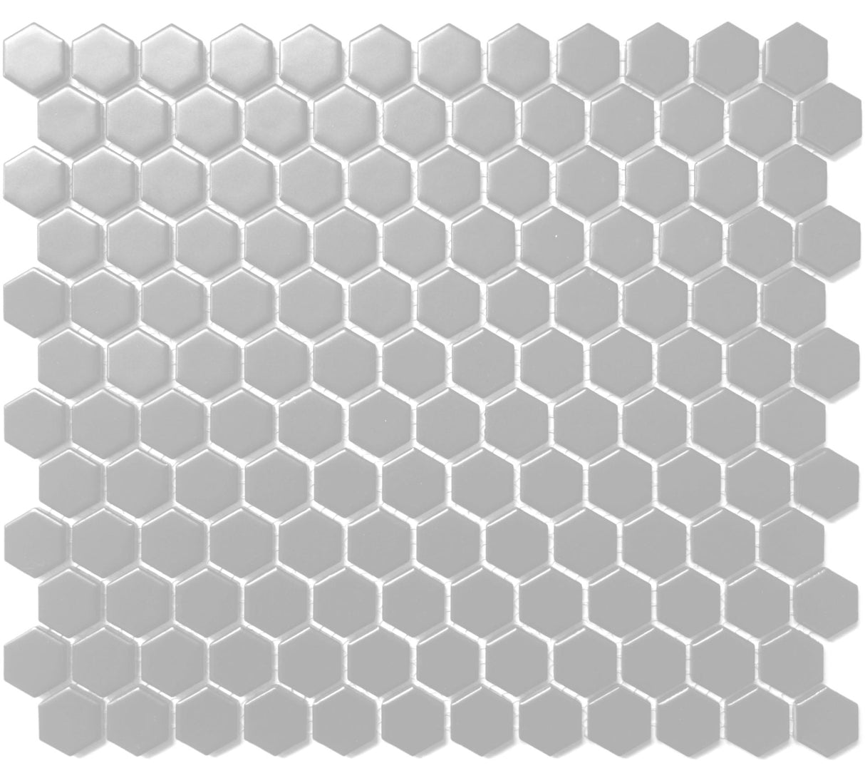 Roca Tile Usa Inc United States Ceramic Tile Cc Mosaics Ii 1X1 Matte Gray Hexagon Porcelain Mosaics. Ufcc140-12Mt 1 Sheet = .84 Sq. Ft.