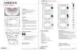 Americh IC6042TA5-BI Icaro 6042 - Tub Only / Airbath 5 - Biscuit