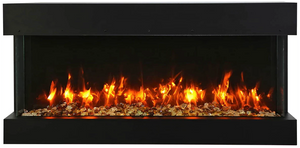 Amantii 30-TRV-SLIM Trv View Slim  - 30" Indoor / Outdoor 3 Sided Electric Fireplace Featuring  10 5/8" Depth