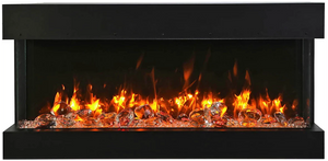 Amantii 30-TRV-SLIM Trv View Slim  - 30" Indoor / Outdoor 3 Sided Electric Fireplace Featuring  10 5/8" Depth