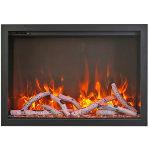 Amantii TRD-44-BESPOKE Traditional Bespoke - 44" Indoor / Outdoor Electric Insert Featuring, WiFi Compatibility, Bluetooth Connectivity, Multi Function Remote, and a Selection of Media Options