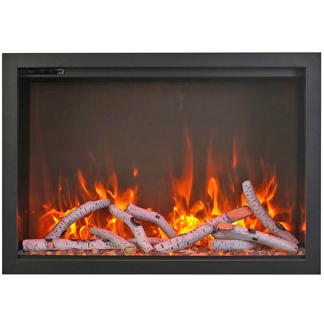 Amantii TRD-44-BESPOKE Traditional Bespoke - 44" Indoor / Outdoor Electric Insert Featuring, WiFi Compatibility, Bluetooth Connectivity, Multi Function Remote, and a Selection of Media Options
