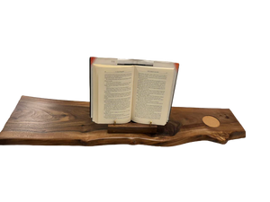 Handmade Live Egde Bath Caddy Walnut