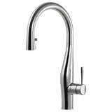 Hamat - IMPD-1000 MWG - Dual Function Hidden Pull Down Kitchen Faucet in Matte White and Matte Gold