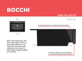 BOCCHI 1500-005-0127 Nuova Apron Front Drop-In Fireclay 34 in. Single Bowl Kitchen Sink with Protective Bottom Grid and Strainer in Black