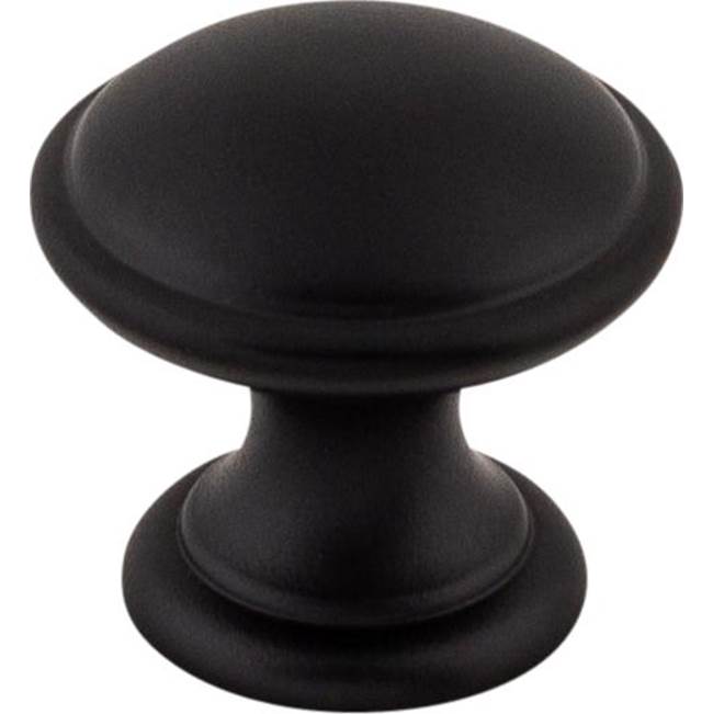 Top Knobs M1224 Rounded Knob 1 1/4" - Flat Black