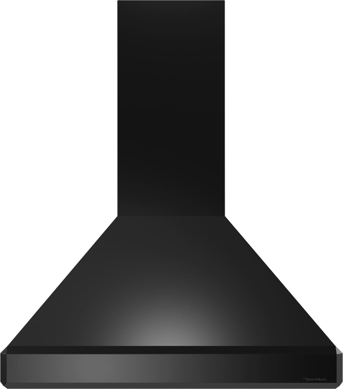 Vent-A-Hood ISDAH18-K42 BL 42" Euro Island Range Hood with Emerald-Cut Edges, Ductless Ventilation (ARS), Black Satin