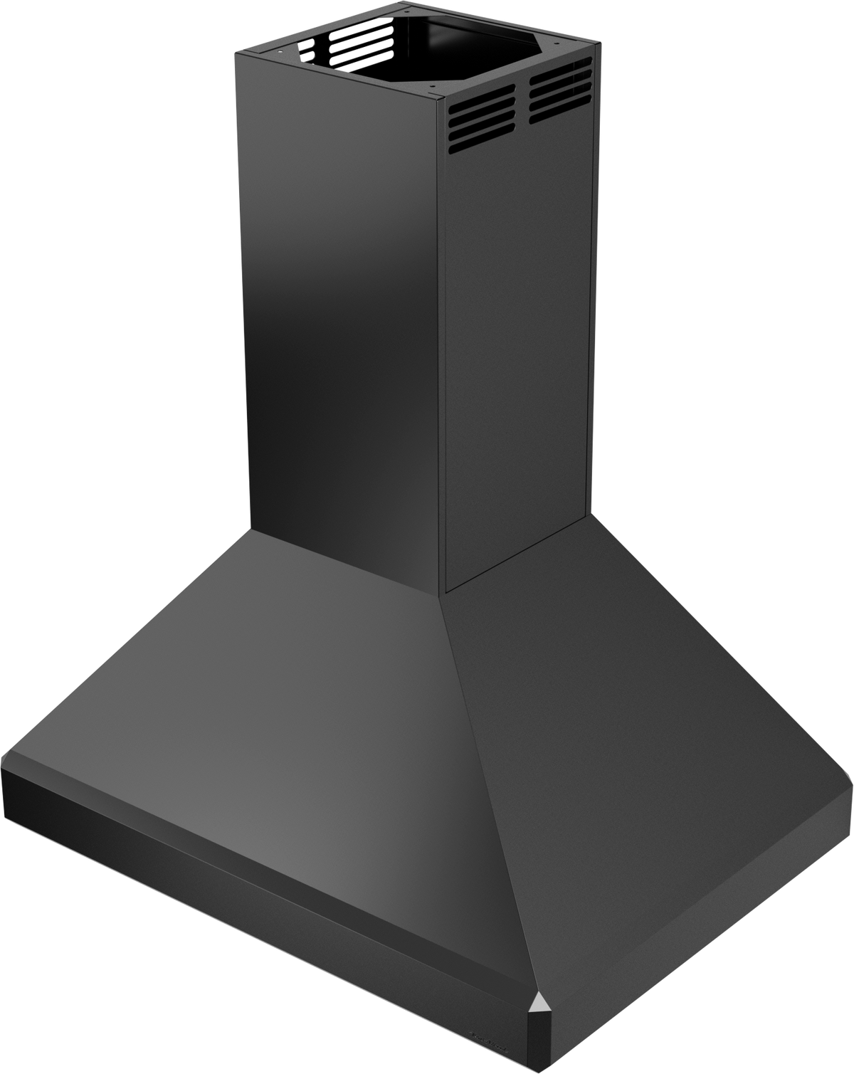 Vent-A-Hood ISDAH18-K42 BL 42" Euro Island Range Hood with Emerald-Cut Edges, Ductless Ventilation (ARS), Black Satin