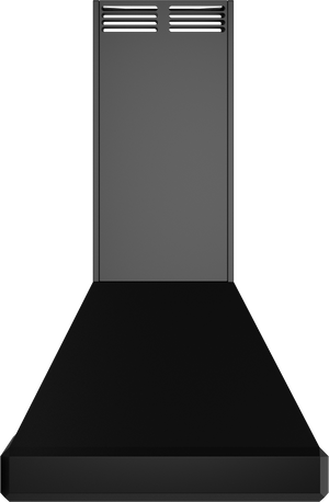 Vent-A-Hood ISDAH18-K36 BC 36" Euro Island Range Hood with Emerald-Cut Edges, Ductless Ventilation (ARS), Black Carbide
