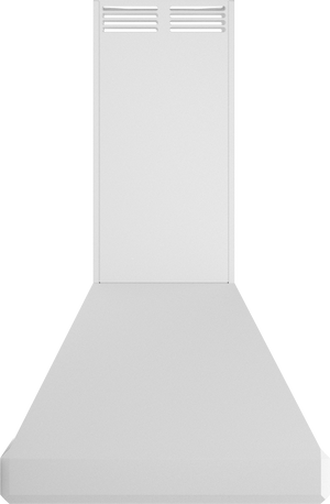 Vent-A-Hood ISDAH18-K36 WH 36" Euro Island Range Hood with Emerald-Cut Edges, Ductless Ventilation (ARS), White