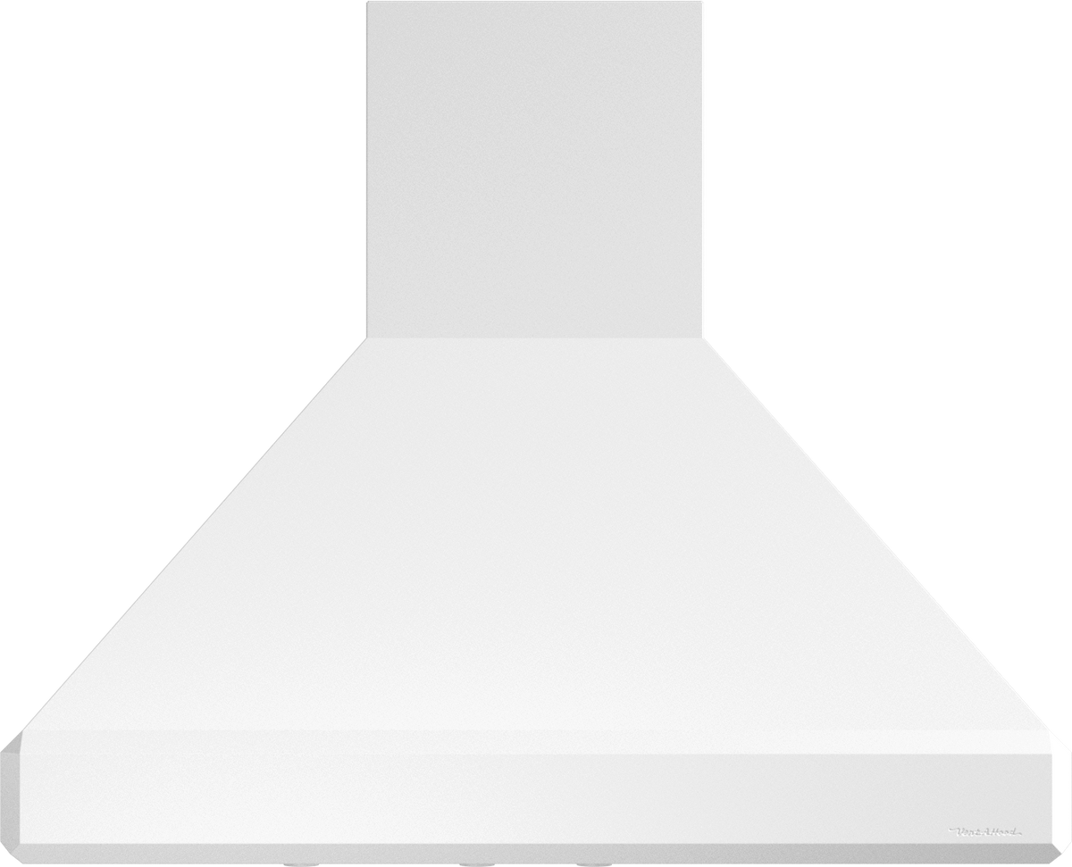 Vent-A-Hood ISDH18-242 WH 42" 600 CFM Euro Pro Island Range Hood with Emerald-Cut Edges, Magic Lung Blower, White