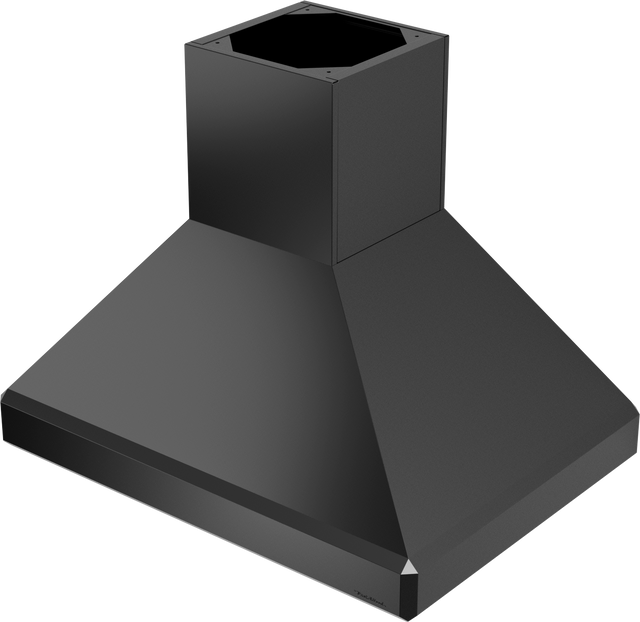 Vent-A-Hood ISDH18-248 BL 48" 600 CFM Euro Pro Island Range Hood with Emerald-Cut Edges, Magic Lung Blower, Black Satin