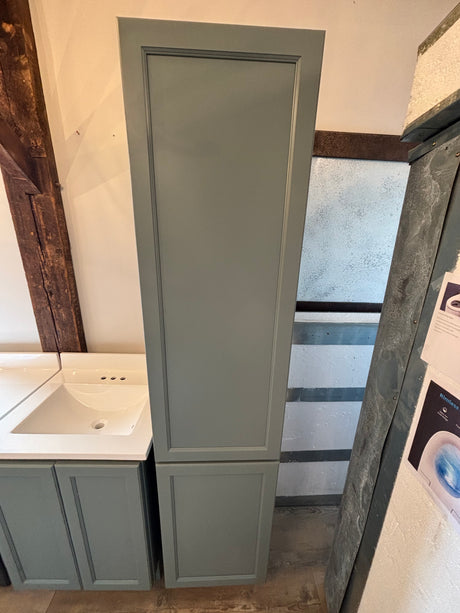 42" Bathroom Set / 24" Vanity Sage Green / 18" Linen Tower