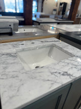 JK 24" Solid Wood Vanity with White Marble Top