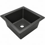 Elkay Quartz Classic ELG1616BK0 Black Single Bowl Dual Mount Bar Sink (Open Box)