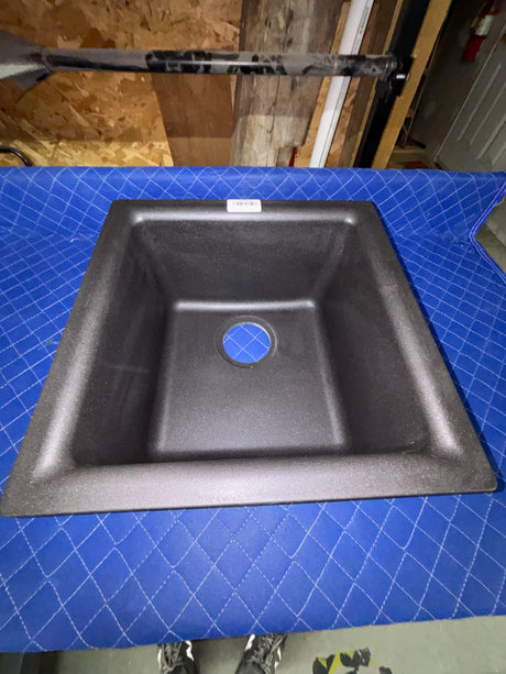 Elkay Quartz Classic ELG1616BK0 Black Single Bowl Dual Mount Bar Sink (Open Box)