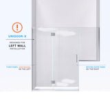 DreamLine Unidoor-X 71-71 1/2 in. W x 72 in. H Frameless Hinged Shower Door in Oil Rubbed Bronze