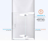 DreamLine Unidoor-X 57 1/2-58 in. W x 72 in. H Frameless Hinged Shower Door in Oil Rubbed Bronze