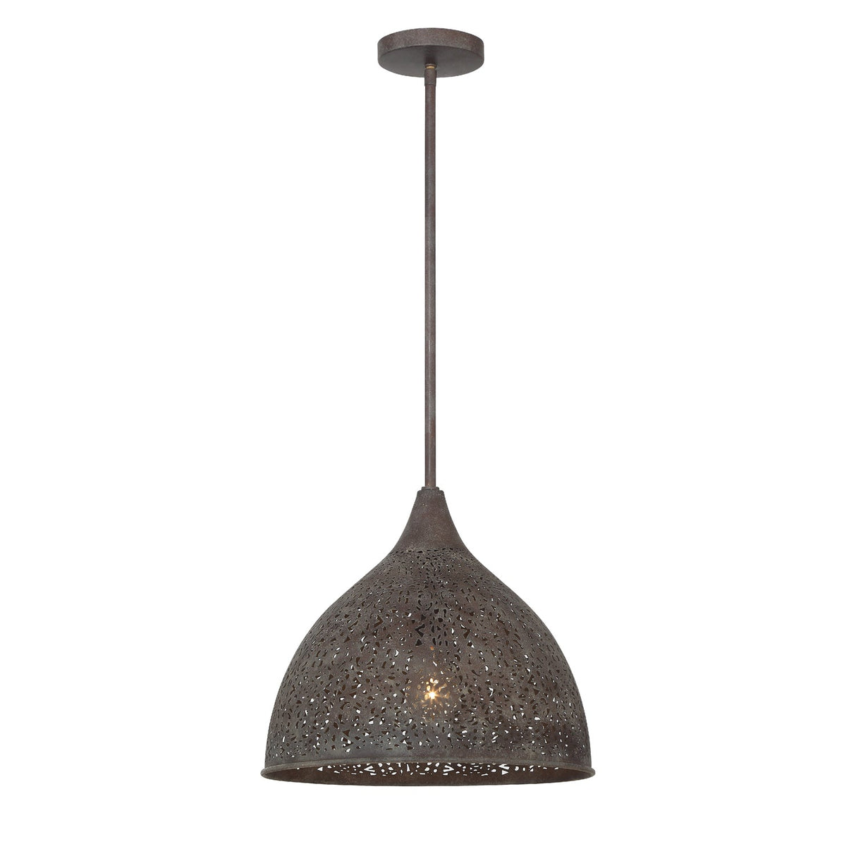Jasmine 1 Light Forged Bronze Pendant JAS-A5010-FB