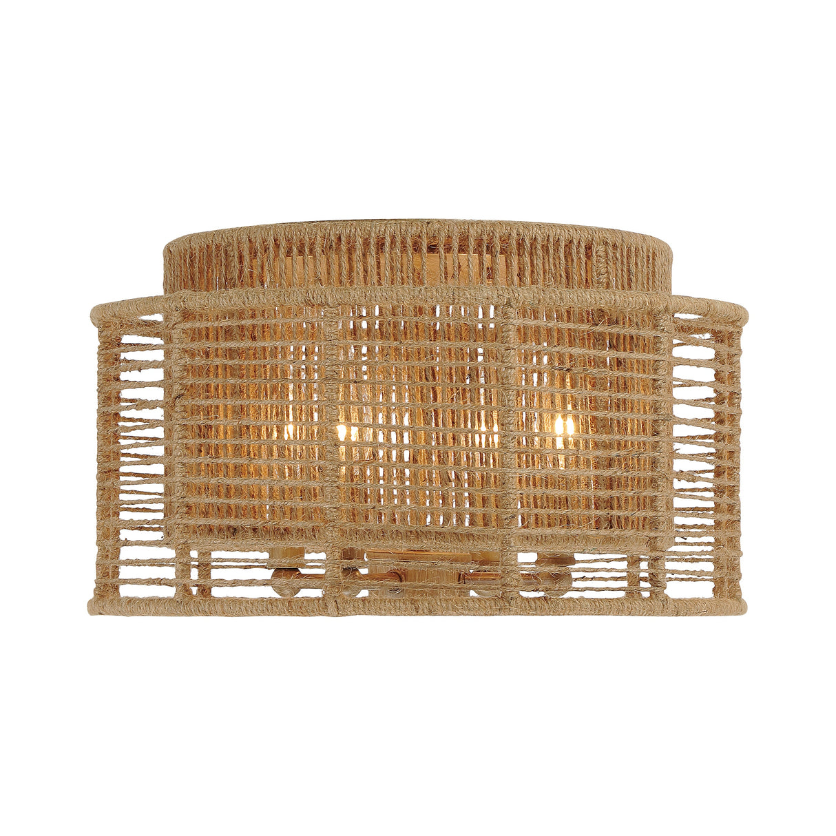 Jayna 4 Light Burnished Silver Flush Mount JAY-A5000-BS