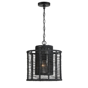 Jayna 1 Light Matte Black Mini Pendant JAY-A5001-MK