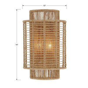 Jayna 2 Light Burnished Silver Sconce JAY-A5002-BS