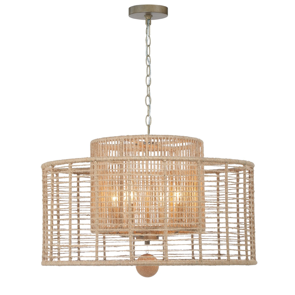 Jayna 4 Light Burnished Silver Chandelier JAY-A5004-BS