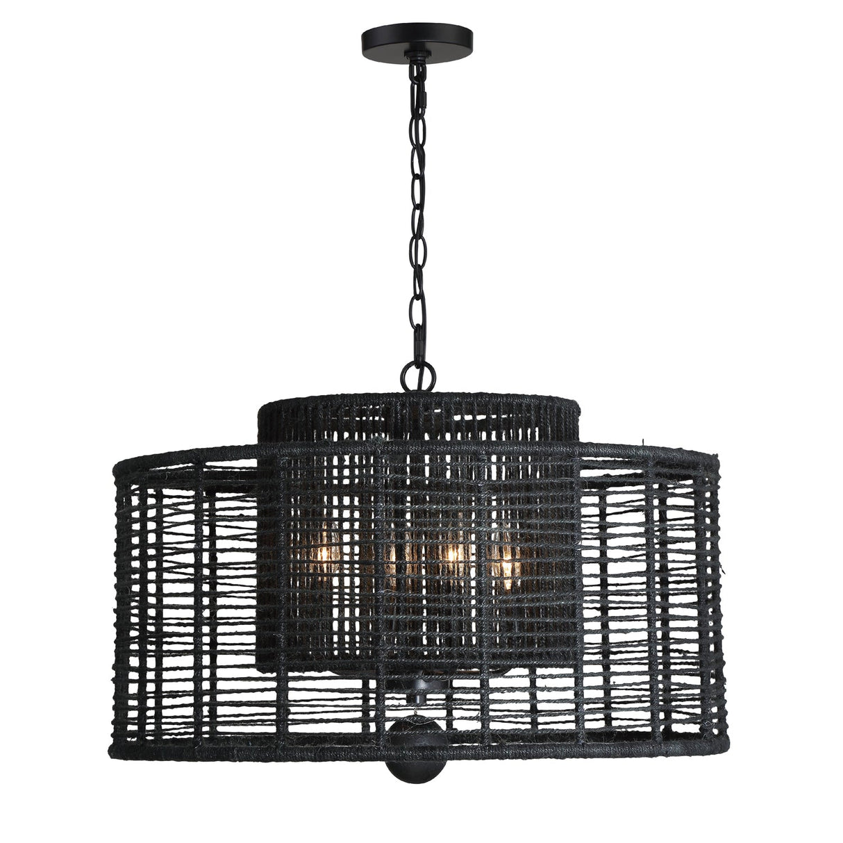 Jayna 4 Light Matte Black Chandelier JAY-A5004-MK