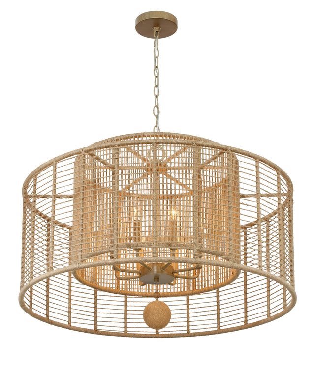 Jayna 8 Light Burnished Silver Chandelier JAY-A5006-BS