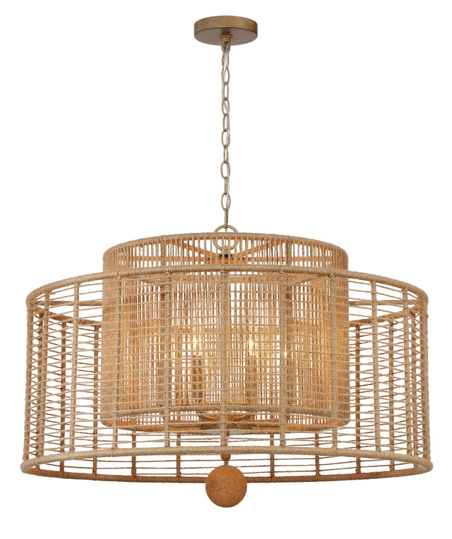 Jayna 8 Light Burnished Silver Chandelier JAY-A5006-BS