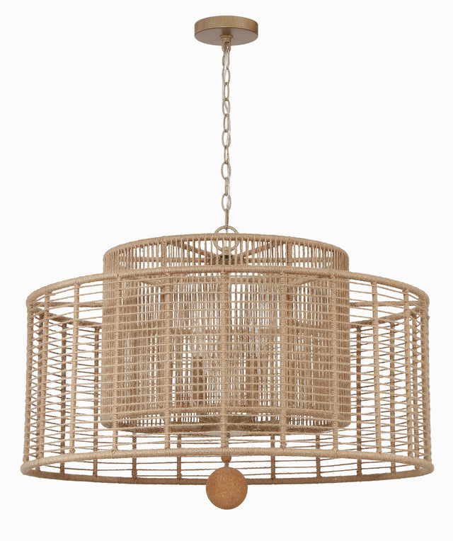 Jayna 8 Light Burnished Silver Chandelier JAY-A5006-BS