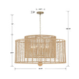 Jayna 12 Light Burnished Silver Chandelier JAY-A5009-BS