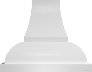 Vent-A-Hood JCH348/A1 WH 48" 900 CFM Designer Wall Mount Range Hood with Complex Curve, Magic Lung Blower, White