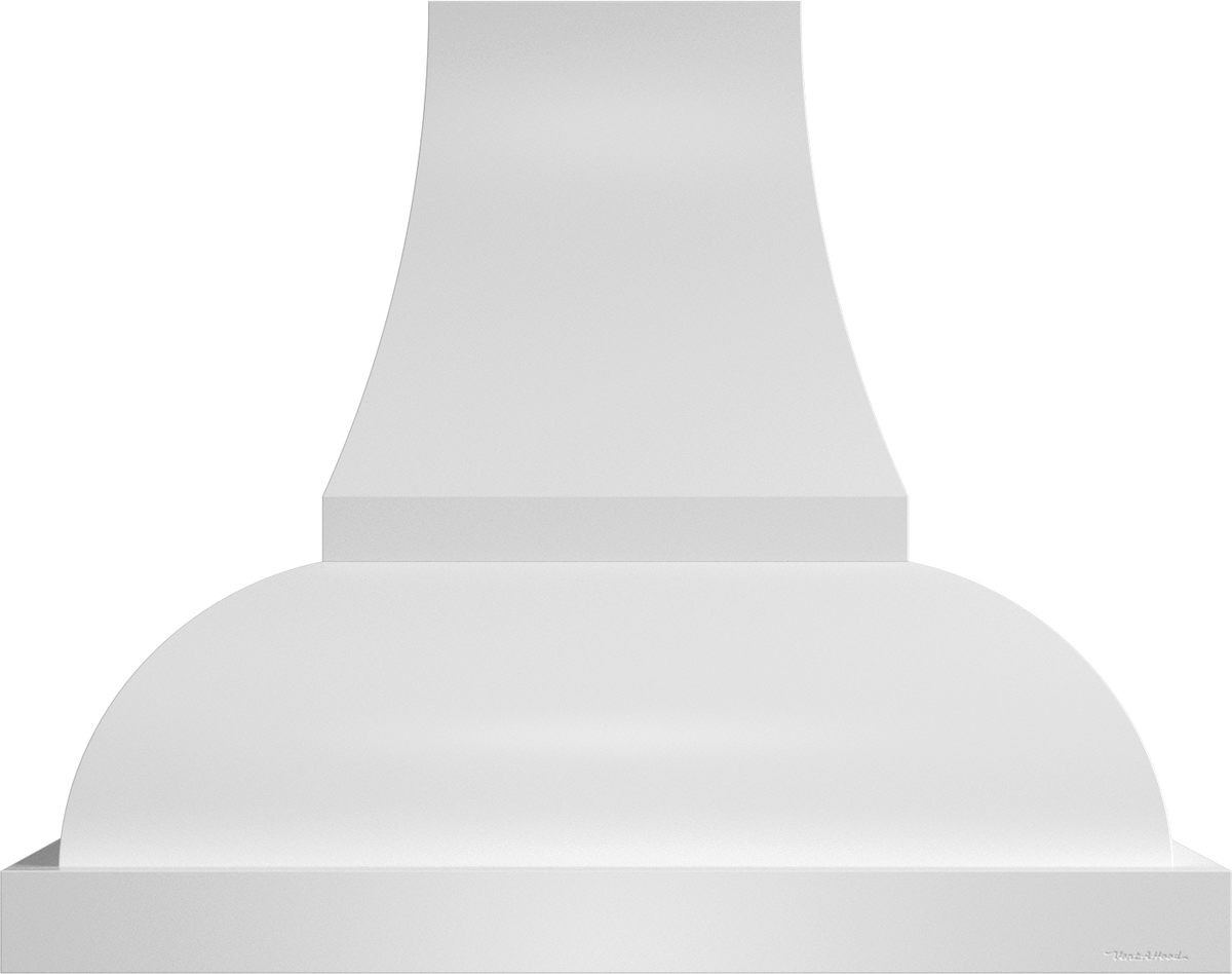 Vent-A-Hood JCH242/A1 WH 42" 600 CFM Designer Wall Mount Range Hood with Complex Curve, Magic Lung Blower, White
