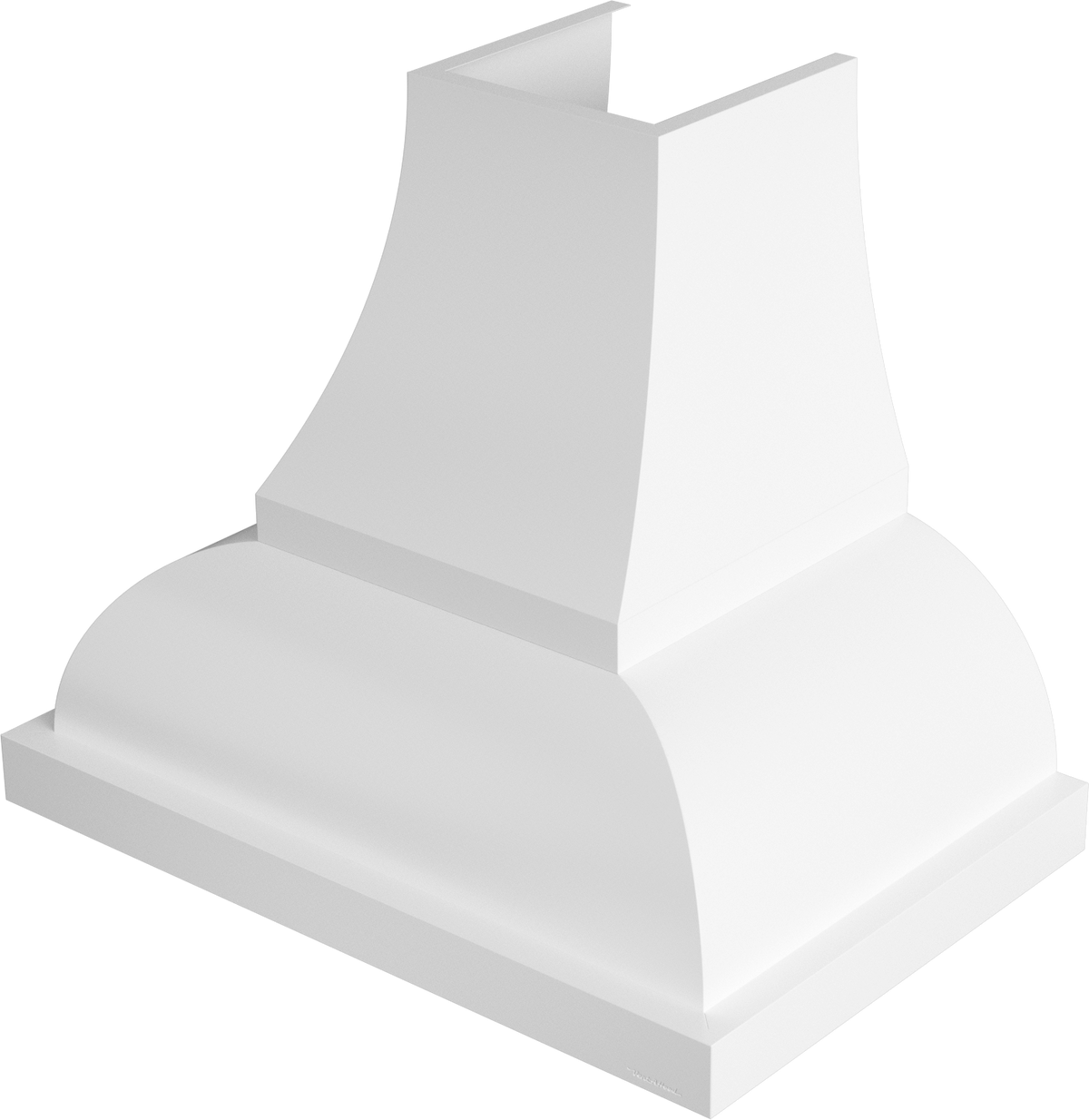 Vent-A-Hood JCH242/A1 WH 42" 600 CFM Designer Wall Mount Range Hood with Complex Curve, Magic Lung Blower, White