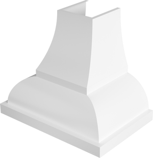 Vent-A-Hood JCH242/A1 WH 42" 600 CFM Designer Wall Mount Range Hood with Complex Curve, Magic Lung Blower, White