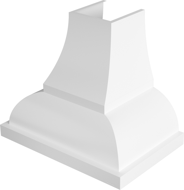Vent-A-Hood JCH242/A1 WH 42" 600 CFM Designer Wall Mount Range Hood with Complex Curve, Magic Lung Blower, White