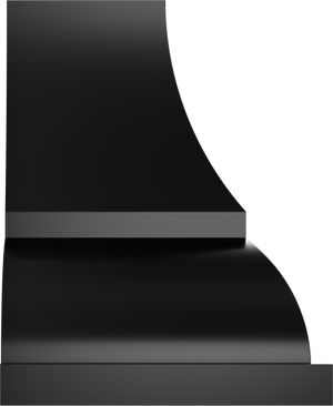 Vent-A-Hood JCH454/A1 GS 54" 1200 CFM Designer Wall Mount Range Hood with Complex Curve, Magic Lung Blower, Gunsmoke