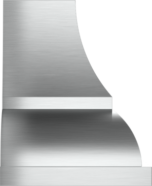 Vent-A-Hood JCH354/A1 OL 54" 900 CFM Designer Wall Mount Range Hood with Complex Curve, Magic Lung Blower, Overlay