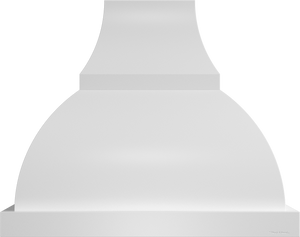 Vent-A-Hood JCH248/B1 BT 48" 600 CFM Designer Wall Mount Range Hood with Complex Curve – Extended Base, Magic Lung Blower, Biscuit