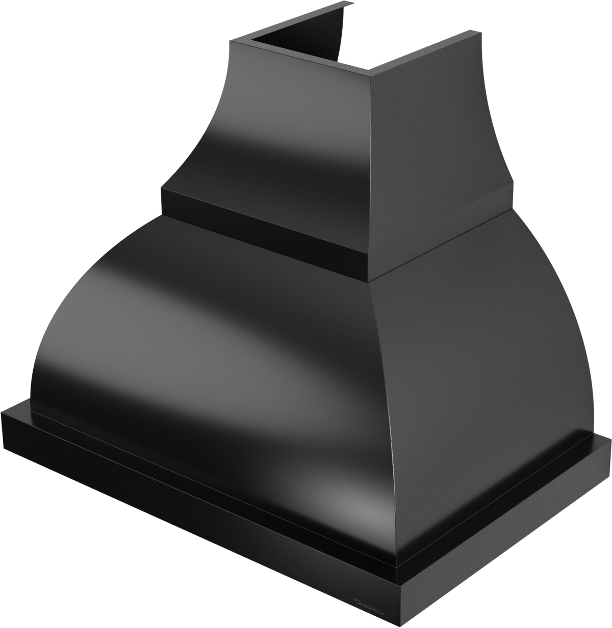 Vent-A-Hood JCH136/B1 BL 36" 300 CFM Designer Wall Mount Range Hood with Complex Curve – Extended Base, Magic Lung Blower, Black Satin