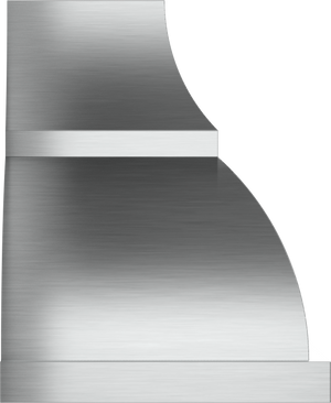Vent-A-Hood JCH354/B1 SS 54" 900 CFM Designer Wall Mount Range Hood with Complex Curve – Extended Base, Magic Lung Blower, Stainless Steel