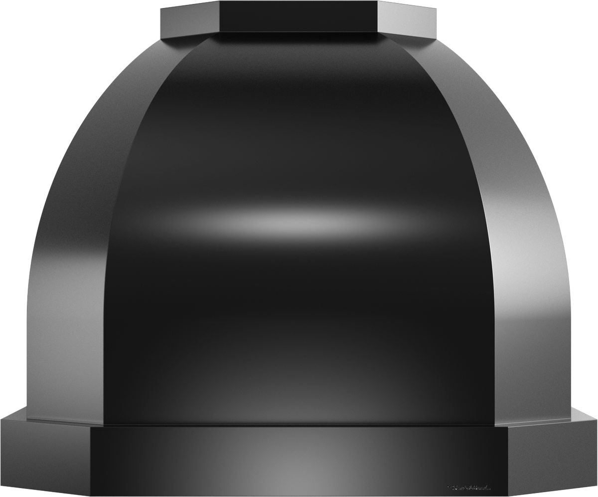 Vent-A-Hood JCH454/C1 GS 54" 1200 CFM Designer Convex Wall Mount Range Hood with Clipped Corners, Magic Lung Blower, Gunsmoke