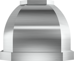 Vent-A-Hood JCH354/C1 OL 54" 900 CFM Designer Convex Wall Mount Range Hood with Clipped Corners, Magic Lung Blower, Overlay