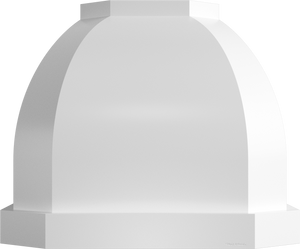 Vent-A-Hood JCH148/C1 BT 48" 300 CFM Designer Convex Wall Mount Range Hood with Clipped Corners, Magic Lung Blower, Biscuit