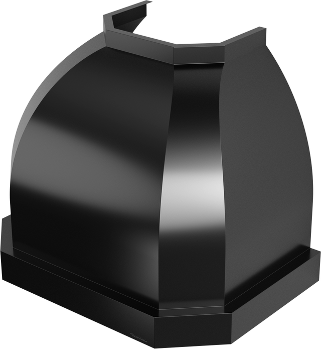 Vent-A-Hood JCH142/C1 BC 42" 300 CFM Designer Convex Wall Mount Range Hood with Clipped Corners, Magic Lung Blower, Black Carbide