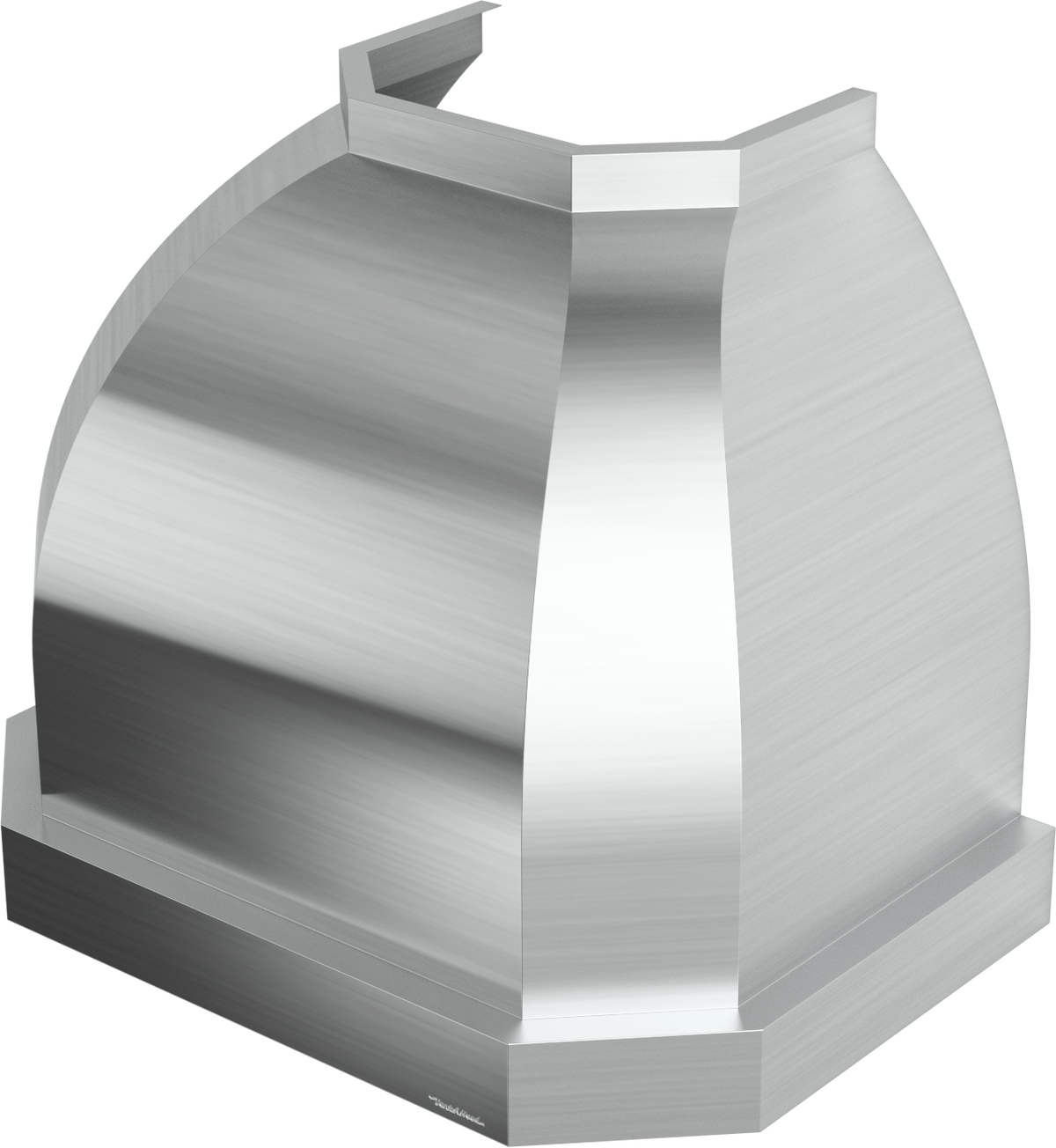 Vent-A-Hood JCH466/C1 OL 66" 1200 CFM Designer Convex Wall Mount Range Hood with Clipped Corners, Magic Lung Blower, Overlay