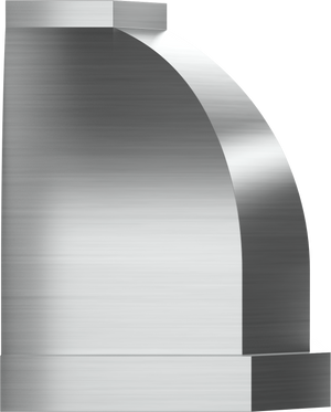 Vent-A-Hood JCH348/C1 SS 48" 900 CFM Designer Convex Wall Mount Range Hood with Clipped Corners, Magic Lung Blower, Stainless Steel