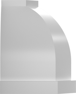 Vent-A-Hood JCH348/C1 BT 48" 900 CFM Designer Convex Wall Mount Range Hood with Clipped Corners, Magic Lung Blower, Biscuit