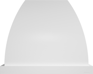 Vent-A-Hood JCH354/C2 WH 54" 900 CFM Designer Convex Wall Mount Range Hood with Magic Lung Blower, White